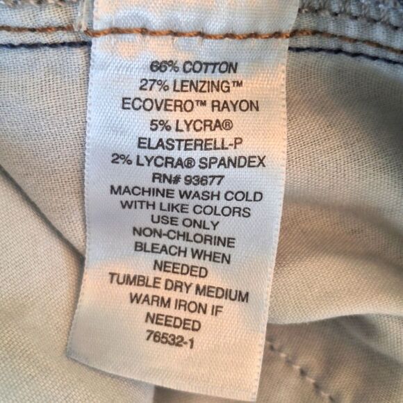 Liz Claiborne Wide Leg Trouser Jeans Size 14 Dark Wash Wash High Rise Stretch - Picture 6 of 16